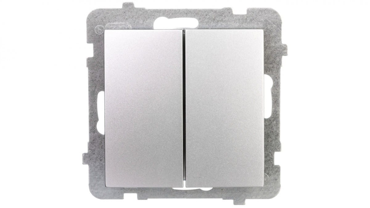 As Silberner Kerzenständerverbinder Łp-2g/m/18