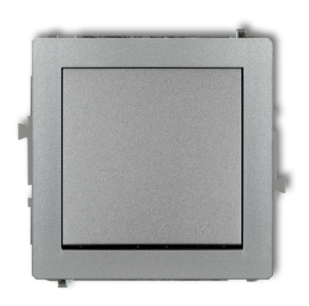 Deco Einpoliger Schalter, Silbermetallic, 7dwp-1