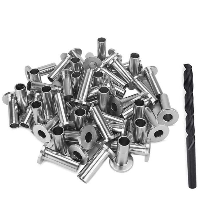 40er-packung Schutzhüllen Aus Edelstahl T316 Für 1-8 Zoll Metallseilzäune, Diy-geländer