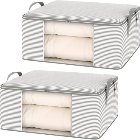 Stück 55 X 35 X 25 Cm Aufbewahrungstasche Für Kleidung, Bettdecken, Kleiderorganizer, Faltbare Aufbewahrungstasche Für Kleidung, Kissen, Handtücher, Decken