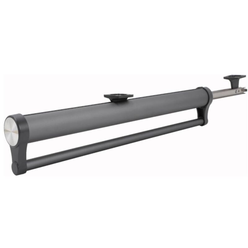 (grau, 29,2 Cm) Ausziehbare Kleiderstange Für Den Kleiderschrank, Aus Robuster Aluminiumlegierung, Verstellbar, Platzsparend