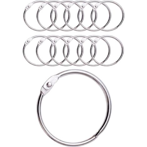12 Duschvorhangringe In Metallic-farbe Mit Metallhaken, 50 Mm Öffnung, Runder Ring Für Vorhänge, Badezimmer, Haushalt, Aktenschränke