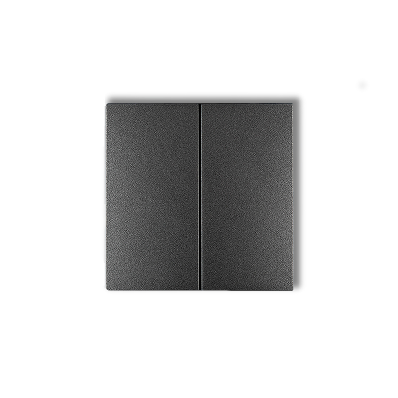 Karlik Ergänzungsprodukte Graphit Doppeltasten Für Deco-, Icon-, Flexi- Und Mini-schalter (2er-set) 11dkl-2