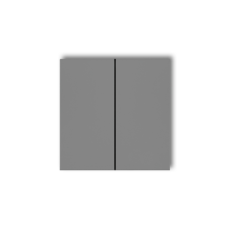 Karlik Ergänzungsprodukte, Grau Matt, Doppeltasten Für Deco-, Icon- Und Mini-schalter (2er-set) 27dkl-2