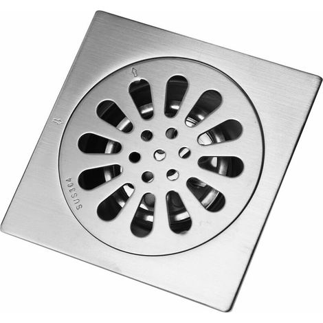 Quadratische Abtropfschale Aus Dickem Edelstahl Mit Geruchshemmender Beschichtung Für Das Badezimmer.