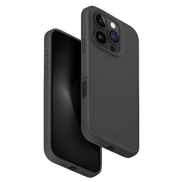 Uniq Lino Hue Iphone 16 Pro Max 6,9" Magclick Ladehülle, Grau/anthrazit