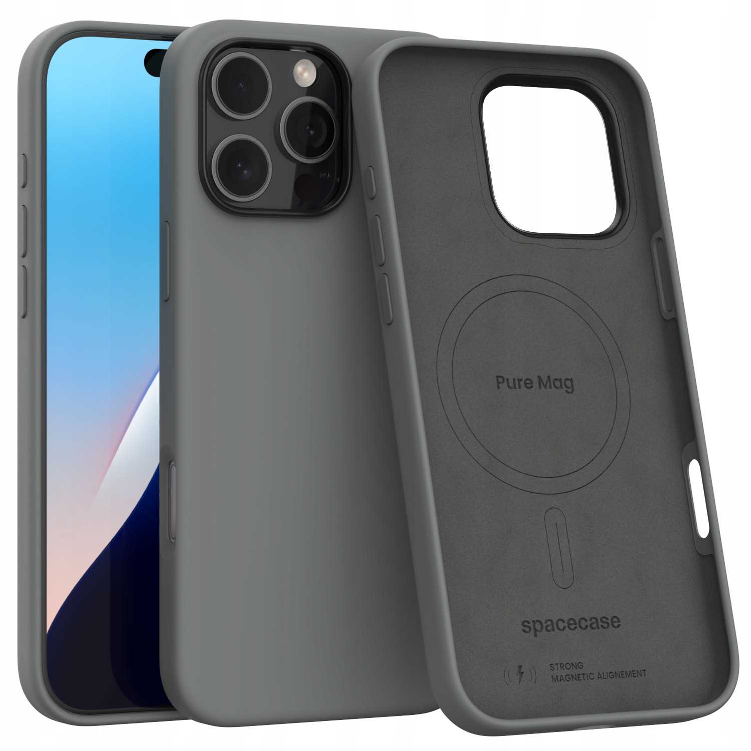 Spacecase Pure Mag Iphone 16 Pro Max Grau