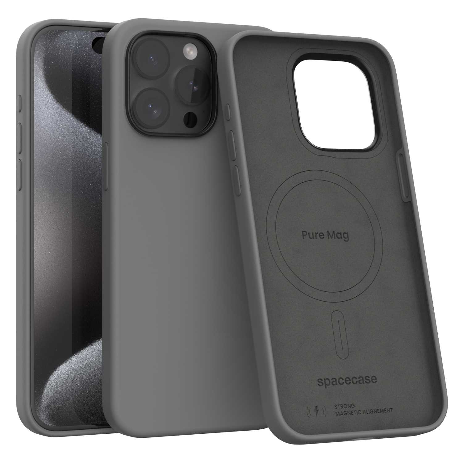 Spacecase Pure Mag Iphone 15 Pro Max Grau