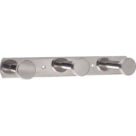 Wandgarderobe Mit Handtuchhaken, 3 Haken, Schraubbefestigung, Handtuchhalter Aus Edelstahl 304 Für Bad Und Küche, Gebürstetes Chrom