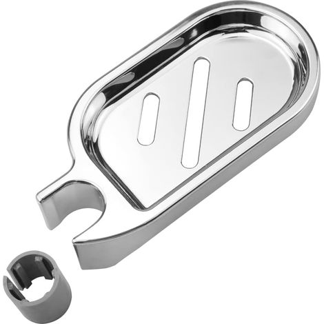 Silberne Seifenschale Für Duschstange, 22 Mm, Aus Abs-kunststoff, Seifenhalter