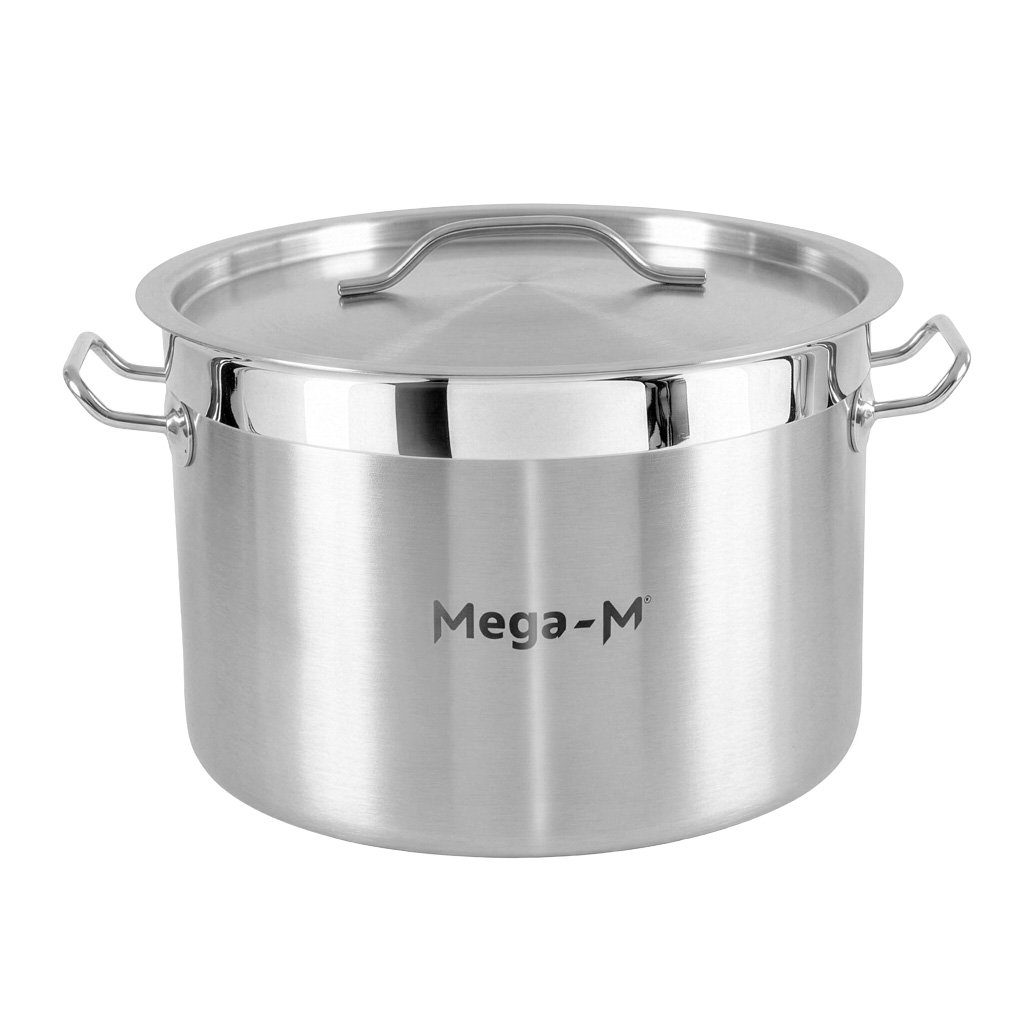 Mittlerer Catering-topf Mit Deckel Mega-m Pro 17 L, Durchmesser 32 Cm X Höhe 22 Cm, N