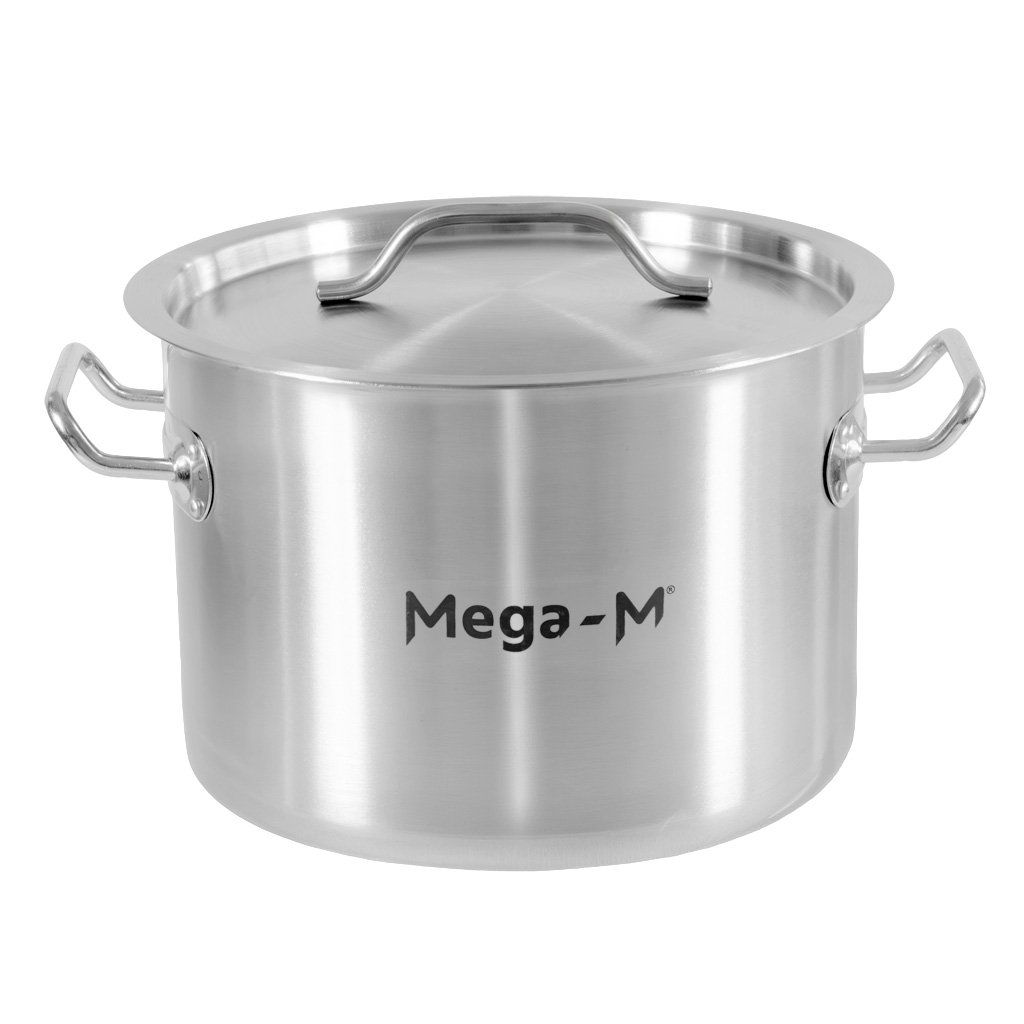 Mittlerer Catering-topf Mit Deckel Mega-m Standard 9 L Durchmesser 25 Cm X Höhe 18 Cm N