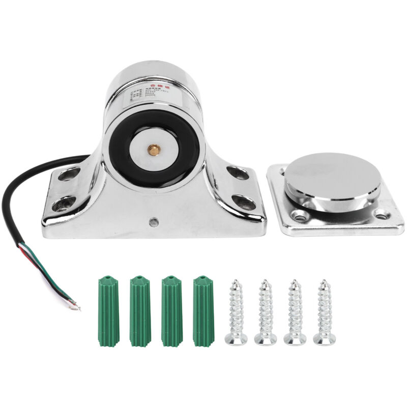 Elektromagnetischer Türstopper Aus Silberfarbener Zinklegierung, 55 Kg Saugfuß Für Mehr Sicherheit