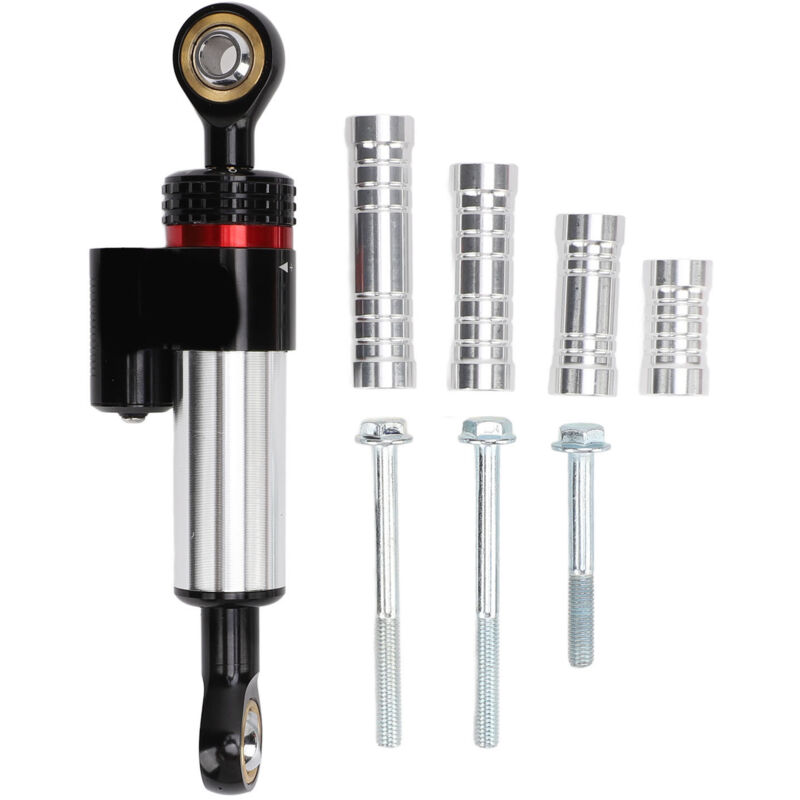 Lenkungsdämpfer Aus Eloxierter Aluminiumlegierung Für Motorräder, Universelle Lenkungshalterung Für 125-cm³- Und 150-cm³-roller, Silber