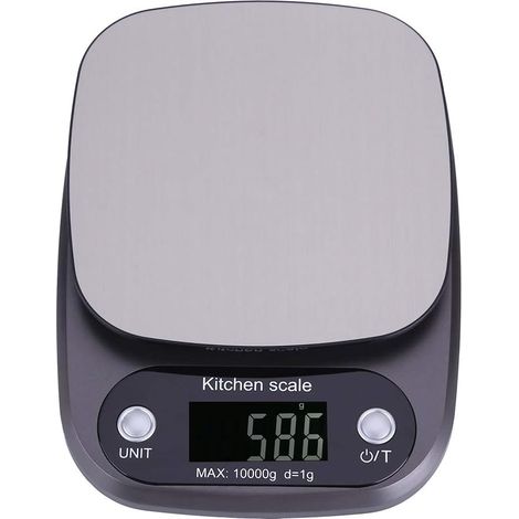 10 Kg Digitale Küchenwaage Mit Elektronischem Lcd-display, Taschenwaage Für Küche, Schmuck Und Lebensmittel, Edelstahlschale Zum Kochen