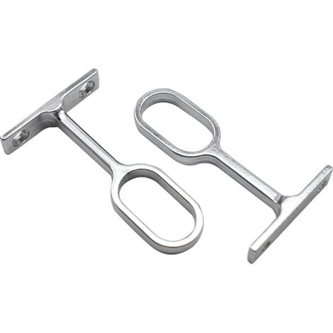 Mittelhalterung Für Kleiderstange, Ovale Mittelhalterung Für Kleiderstange, Ovale Kleiderstange Für Kleiderschrank, Schlafzimmer, Ankleidezimmer, Badezimmer (2 Stück)