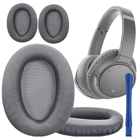 2x Ersatz-ohrpolster Für Sony Wh-ch700n Mdr-zx770bn Zx Kopfhörer, Grau