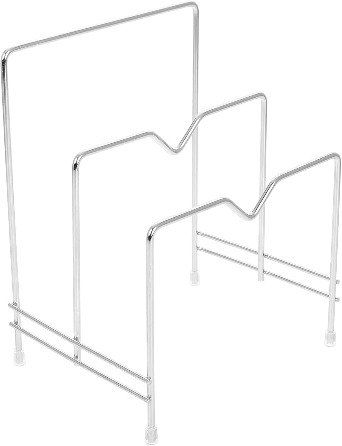 Multifunktionaler Topfdeckel Und Schneidebretthalter Aus Edelstahl Mit 3 Ebenen Platzsparend Für Küchenschränke Und Schrankorganisation In Silber Zufälliger Stil