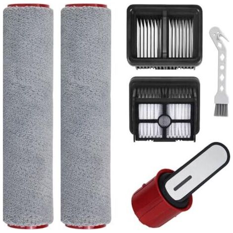 H12 Pro Flexreach Zubehör Für Flexreach Nass- Und Trockensauger, 5-teiliges Zubehörset Mit 2 Bürstenwalzen, 2 Ersatzfiltern Und 1 Bürste