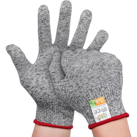 (l) Schnittfeste Handschuhe, Metzgerhandschuhe, Schutzstufe 5, Küchenhandschuhe, En 388-norm, Gartenhandschuhe, Schnittfeste Handschuhe Zum Austernöffnen, Schweißen
