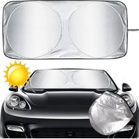 Sonnenschutz Für Die Windschutzscheibe, Faltbarer Sonnenschutz Für Den Innenraum, Sonnenschutz Für Die Windschutzscheibe, Uv- Und Hitzeschutz (klein), Silber