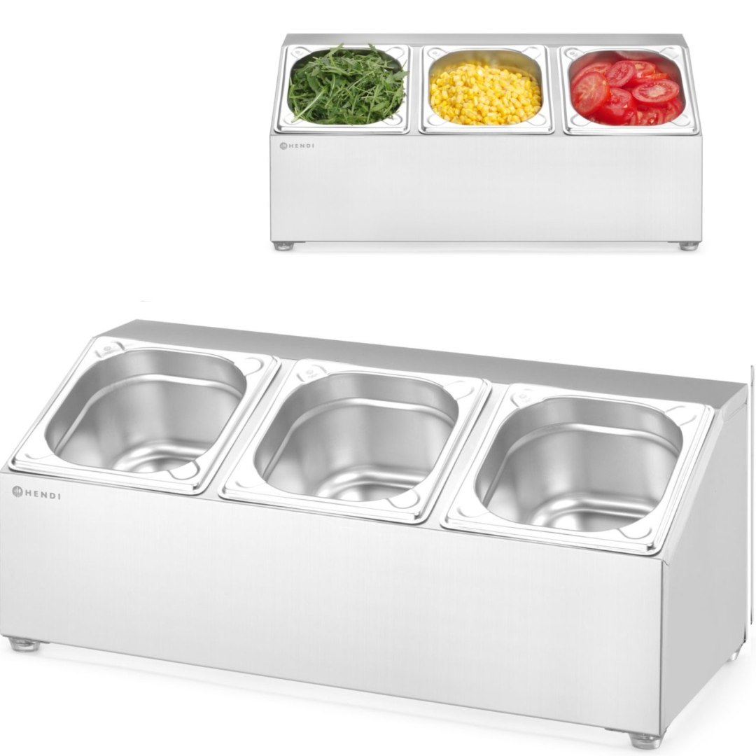 Stahl-präsentationsständer Für Catering-behälter 3x Gn 1/6