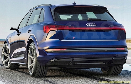 Audi E-tron 2018+ Chrom-heckklappenverkleidung Tuning