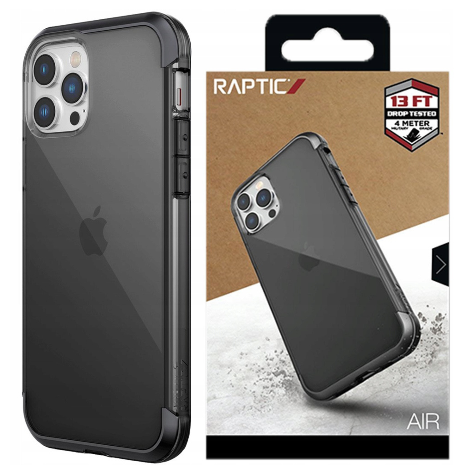 Raptic X-doria Air Hülle Iphone 14 Pro Panzerschutzhülle Grau