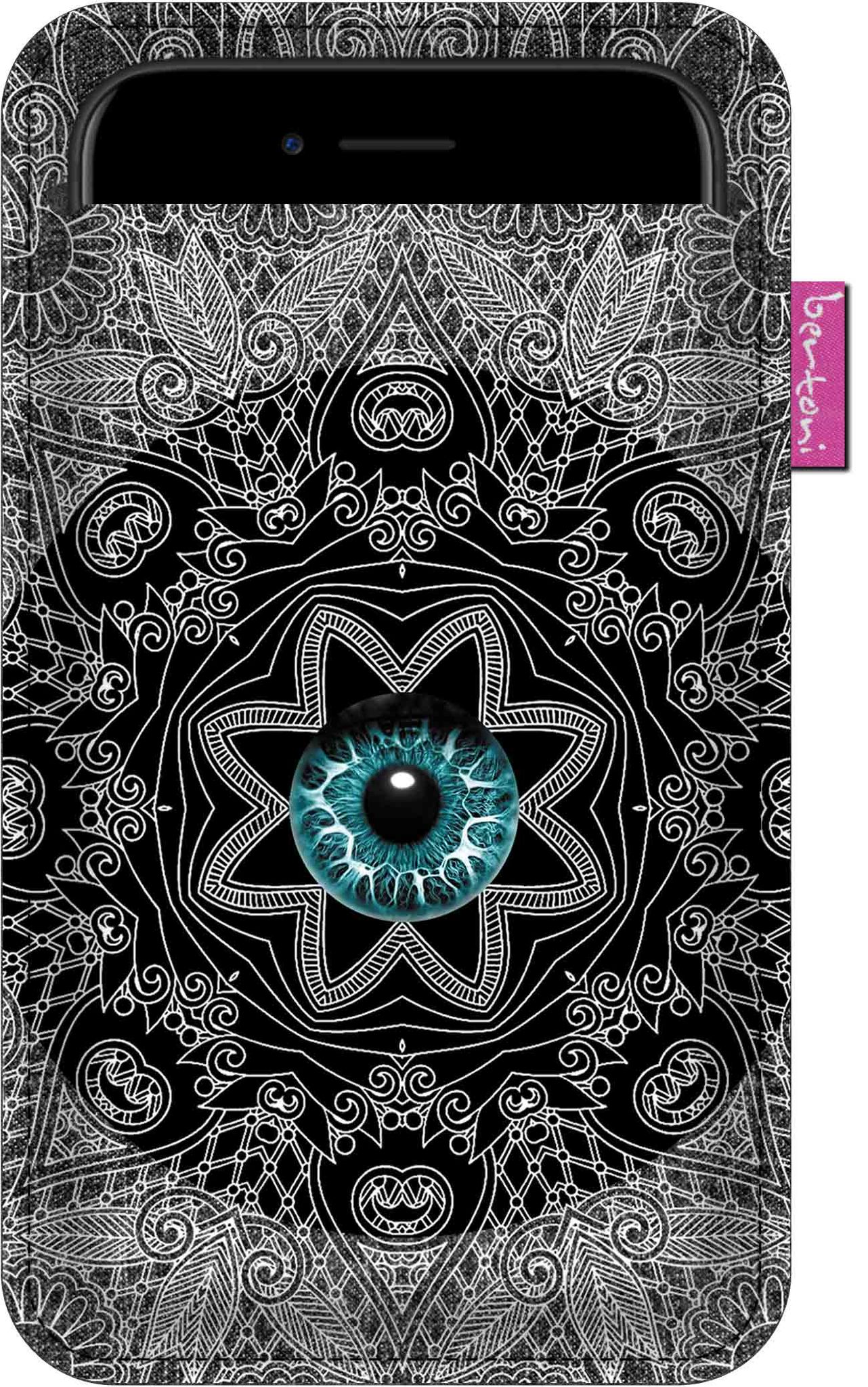 Smartphone-hülle, Look-muster – Ökologischer Filz, 105 X 175 Mm, Grau, Strapazierfähiger Druck, Schutz Für Ihr Smartphone, Waschbar Bei 40 °c, Bertoni