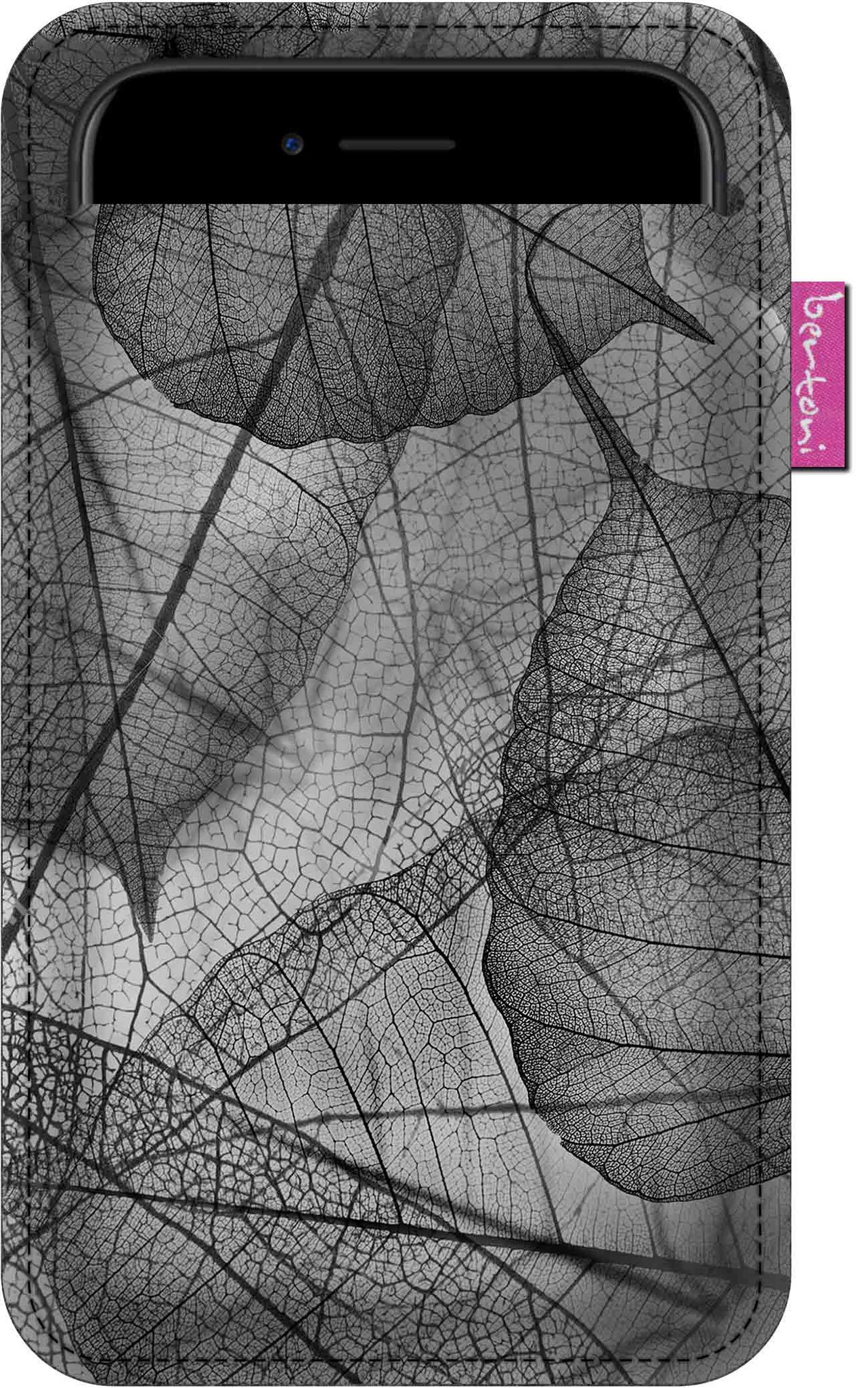 Smartphone-hülle Mit „zerbrechlich“-muster – Ökologischer Filz, 105 X 175 Mm, Grau, Strapazierfähiger Druck, Schutz Für Ihr Smartphone, Waschbar Bei 40 °c, Bertoni