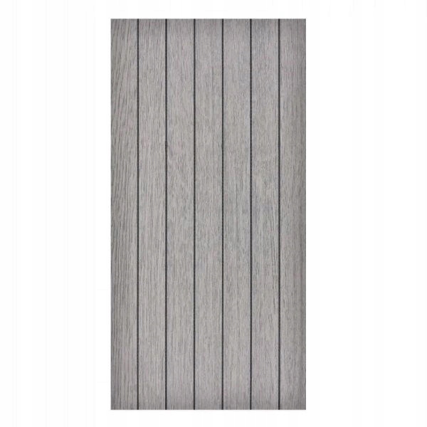 Selbstklebende, Dekorative Pvc-platte, Glatt, Graue Lamellen, 280 X 60 Cm