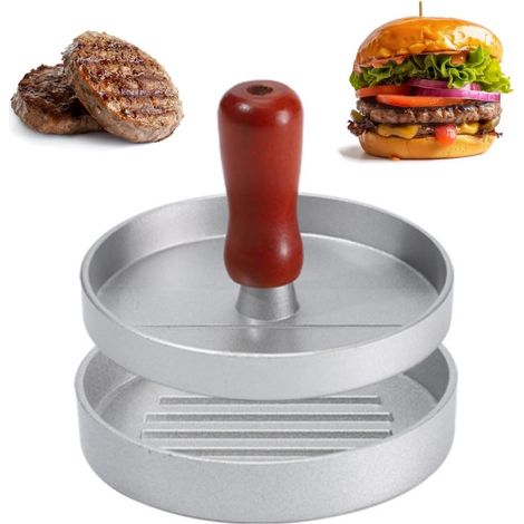 Hackfleischpresse, Antihaft-hackfleischpresse, Hamburgerpresse Aus Aluminium, Antihaft-burgerpresse, Für Die Zubereitung Von Bbq-burgern, Gefüllten Hamburgern Und Rindfleischburgern