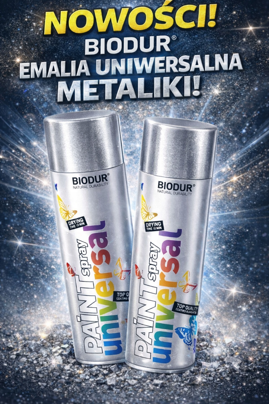 Silbermetallic Em.un.biodur Silver.metal.400ml Aer