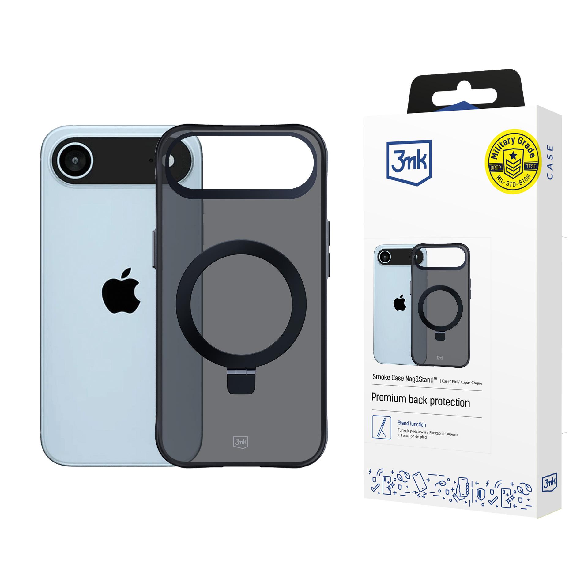Apple Iphone Air – 3mk Smoke Hülle Mit Magnet Und Ständer