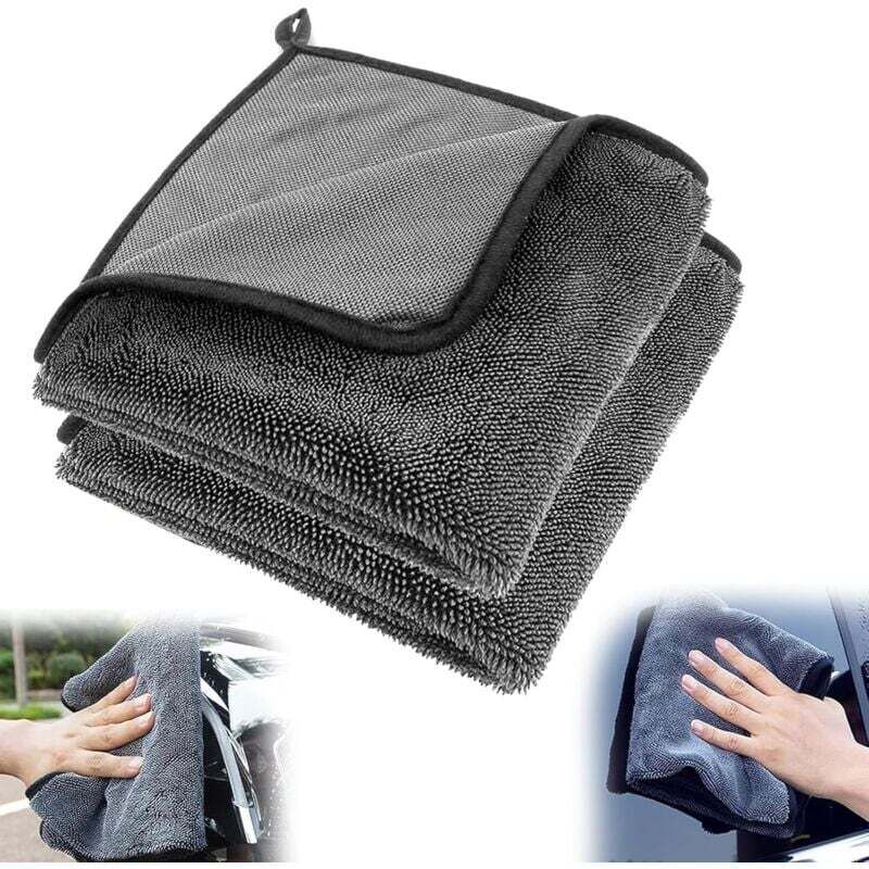 90 X 60 Cm Dickes Mikrofaser-autohandtuch Mit Spirale – Mikrofasertuch Für Die Gründliche Reinigung