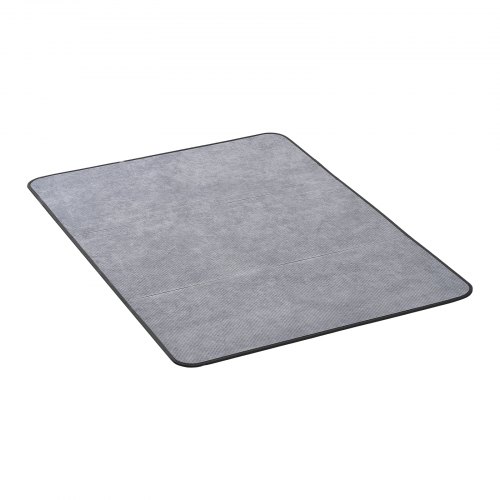 Stuhlmatte Bodenschutzmatte (1225 X 915 X 5 Mm) Bürostuhlmatte Für Hartböden, Stuhlteppich Für Rollstuhl, Cord-oberfläche, Sanftes Gleiten Unter Dem Schreibtischteppich Für Heimbüro (grau)