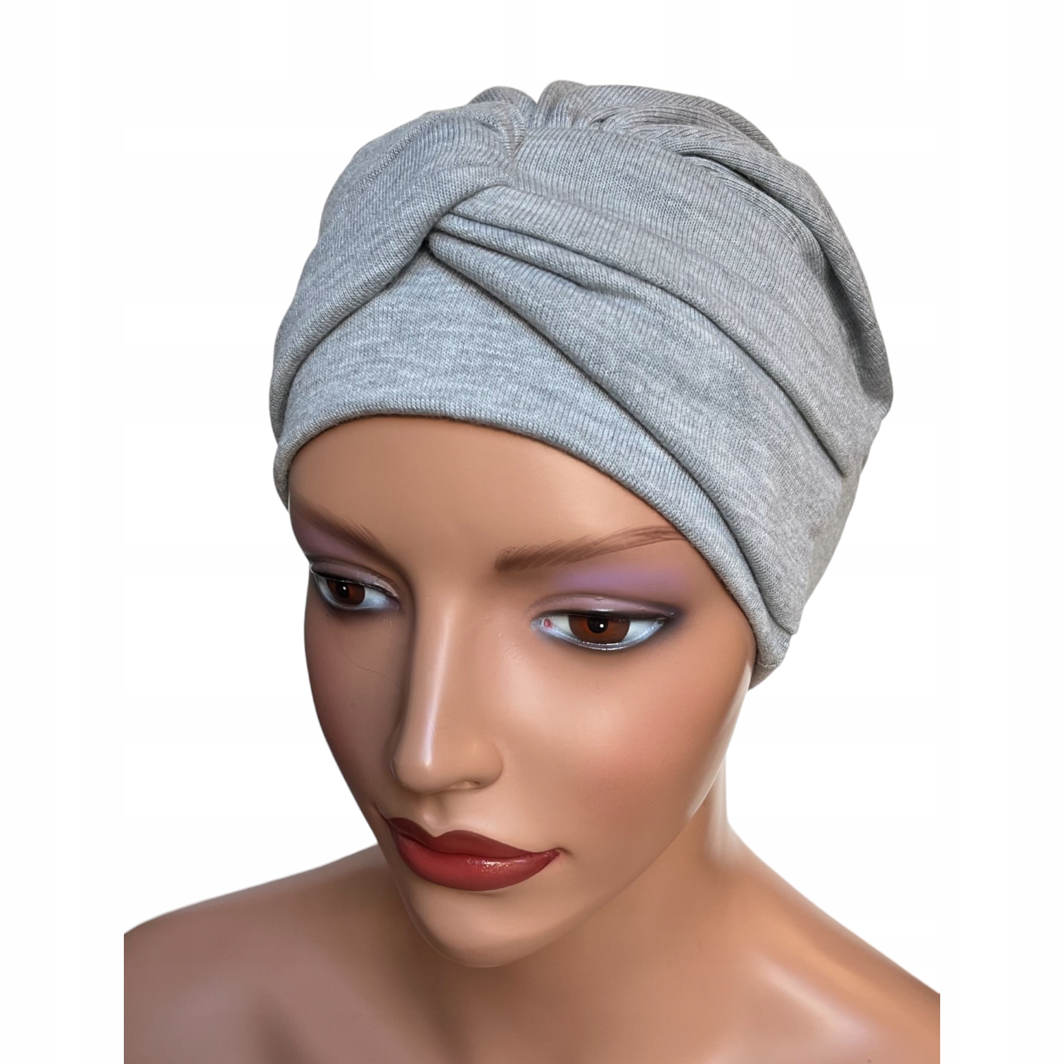 Turban Sara Grauer Pullover Mütze Herbst Winter Auch Nach Chemotherapie