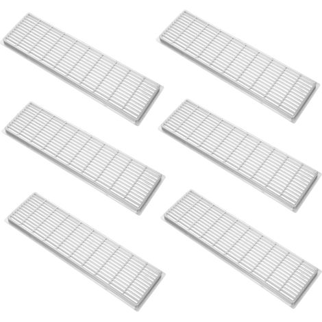 Rechteckige Abs-lüftungsgitter Für Kleiderschränke Und Garderoben, Wasser- Und Winddicht, (silber) Silberfarben, Schlichtes Und Robustes Design, Für Die Inneneinrichtung