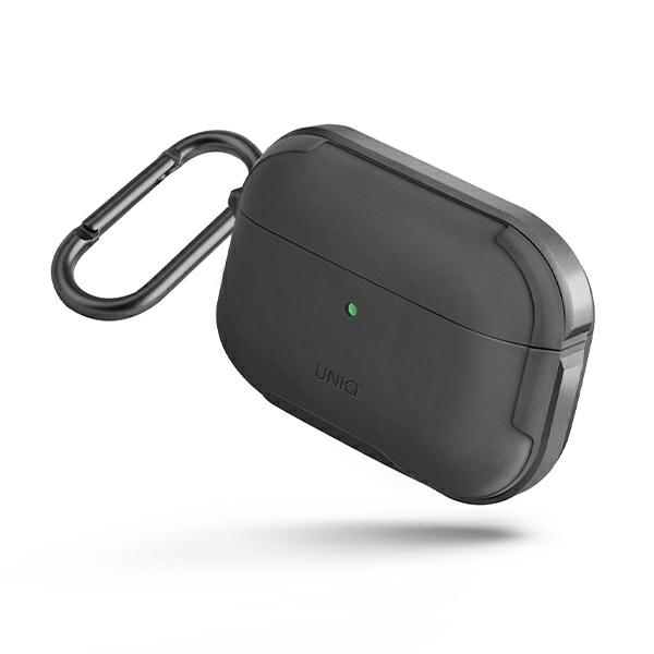 Uniq Valencia Airpods Hülle Pro Grau/gunmetal Grau Antimikrobiell