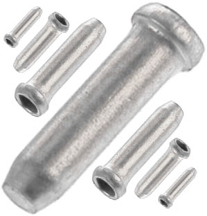 Prox Aluminium-kabelendkappe Silber