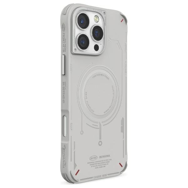 Iphone 16 Pro Skinarma Magnetische Ladehülle Hellgrau