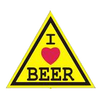 Helmaufkleber „ich Liebe Bier“, 1 Stück.
