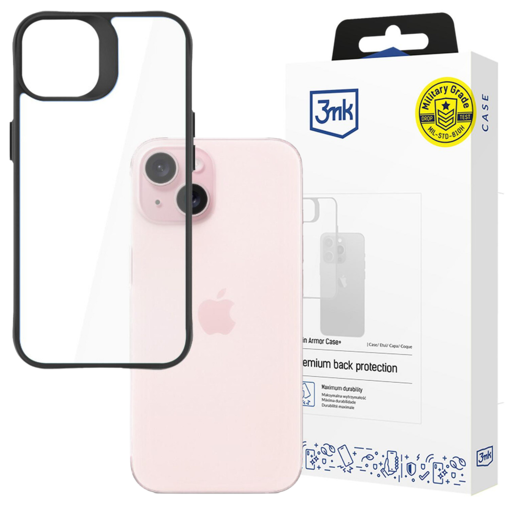 Apple Iphone 15 - 3mk Satin Armor Case+