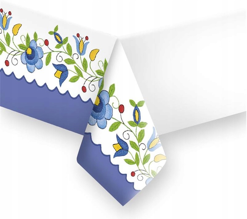 Papiertischdecke „folk Łowicz Folk Flowers Spring Birthday Party“ 120 X 180 Cm