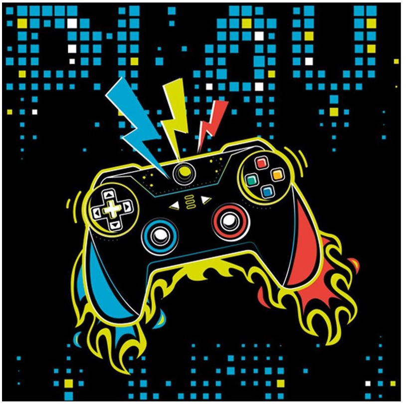 Gamer-servietten-pad Controller Gaming 33x33cm 20 Stück