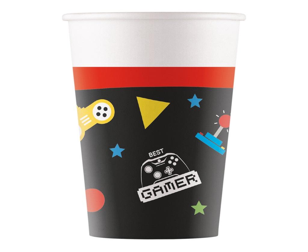 Pappbecher Game Gaming Console 200ml 8 Stück.