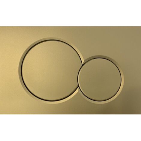 Sigma01 Zweimengenspül-bedienfeld: Gebürstetes Gold