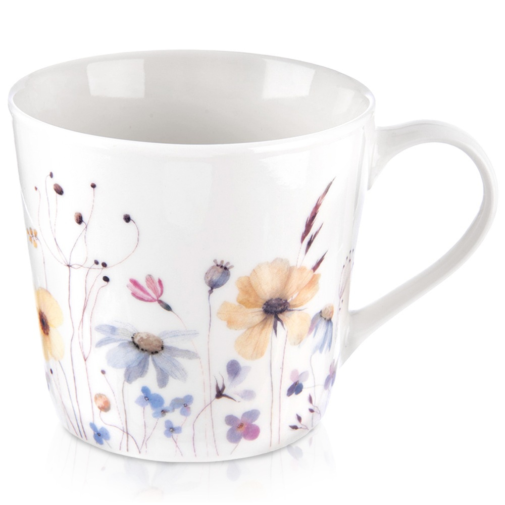Porzellanbecher Für Kaffee, Tee, Kräuter, Getränke, Blüten, 430 Ml