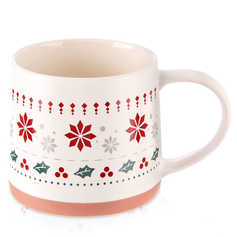 Porzellanbecher Für Kaffee, Tee, Kräuter, Getränke, Winter, Weihnachten, 380 Ml