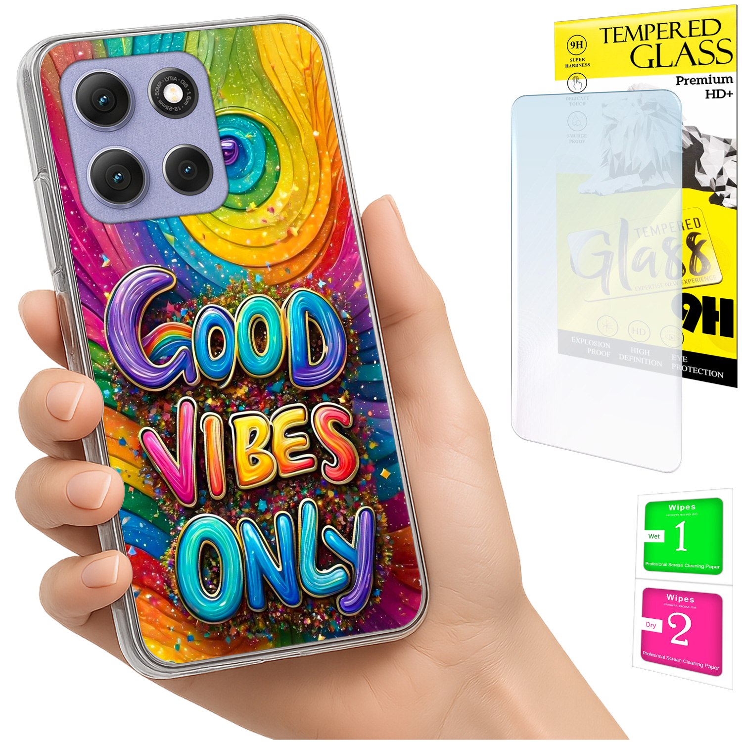 Schutzhülle Für Motorola Moto G86 Power Photo Case Back Vibes + 9h-glas